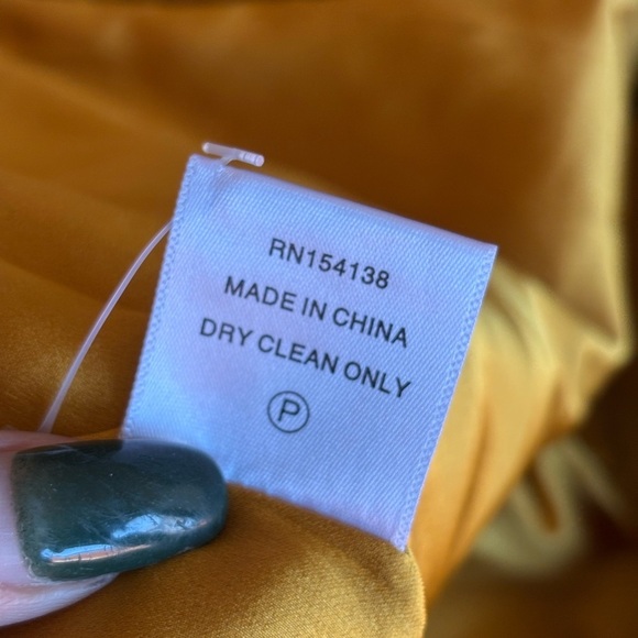 STAUD Madden Velvet Blazer In Ocher Size L - Picture 9 of 13